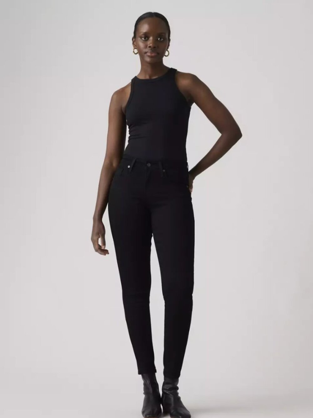 Levi's Women's 721 high rise Skinny Jeans in Black 29